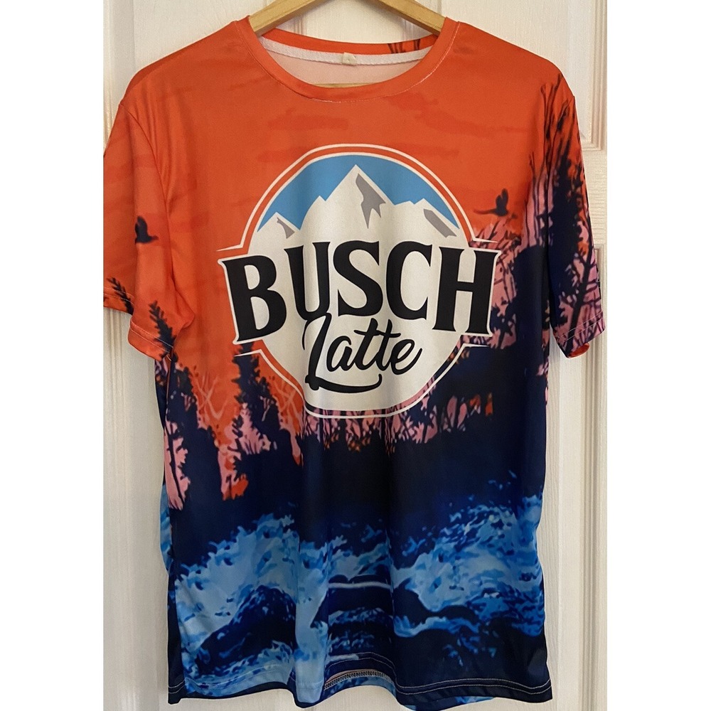 Bush Latte Logo T-shirt Men's Size Large Great‎ Condition